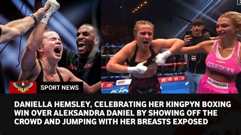 daniella hamsley uncensored|Kingpyn highlights: Daniella Hemsley flashes crowd, finals set